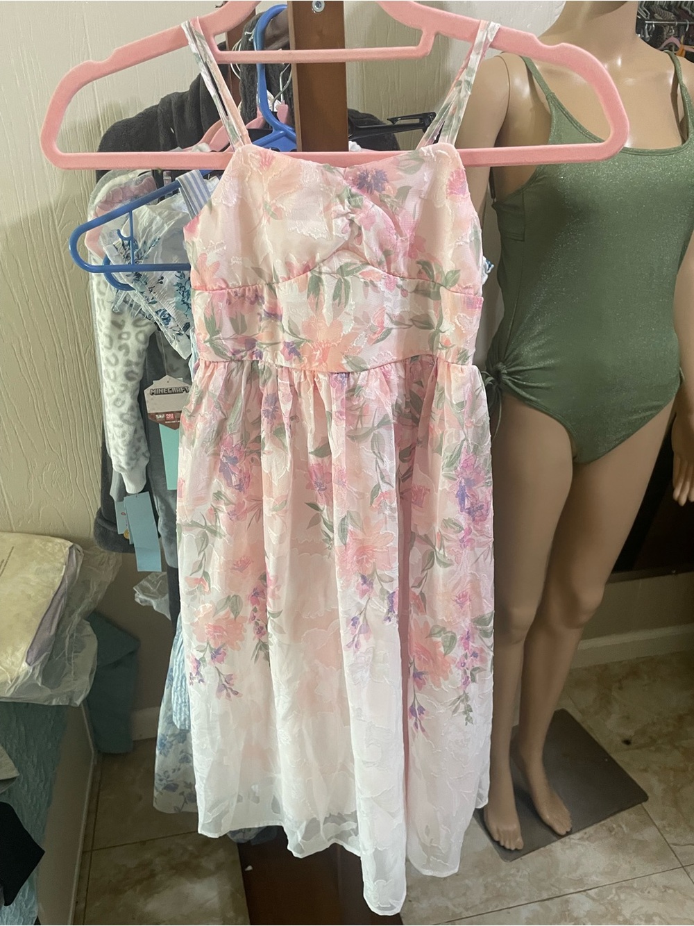 Target Pink Floral Spaghetti-Strap Sundress for Kids